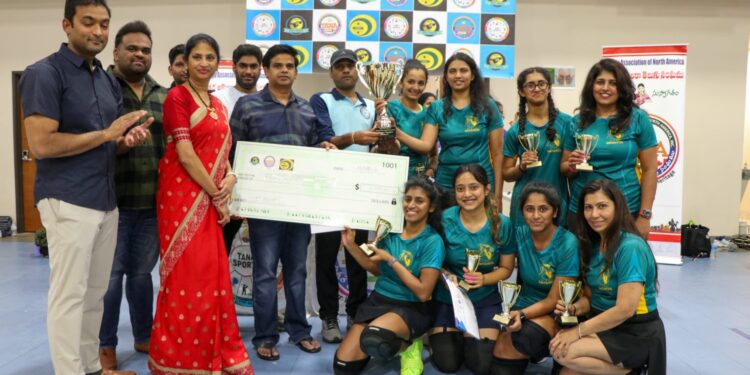 NATF, NASA ఆధ్వర్యంలో సందడిగా సాగిన త్రో బాల్ పోటీలు